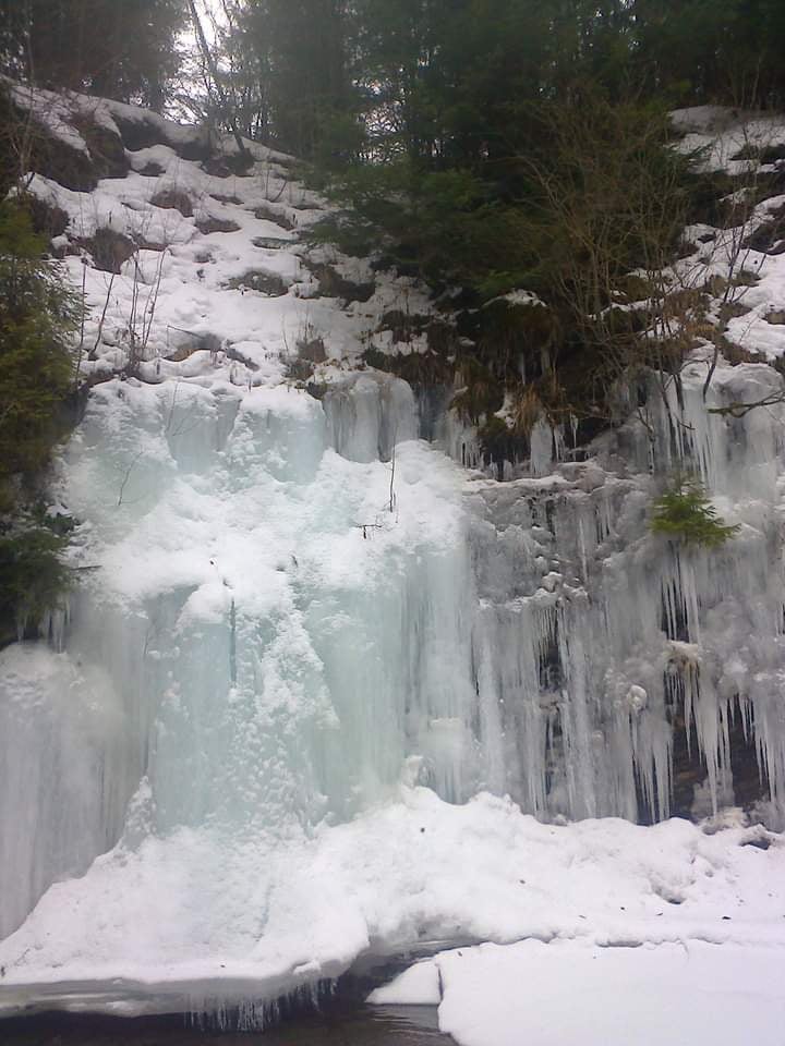 Замерзли навіть водоспади. У Сколівських Бескидах здивували фотографіями зимової природи