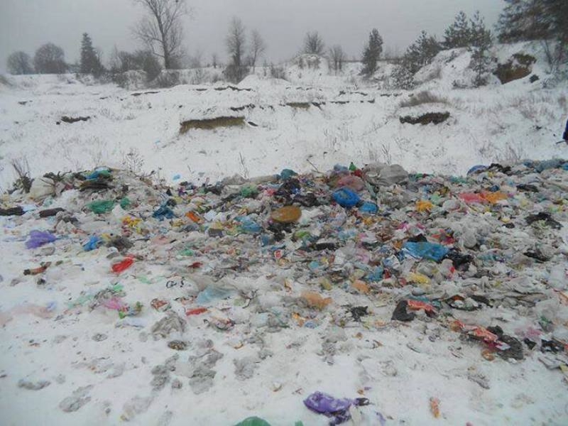 Тонни львівського сміття викинули у полі