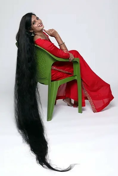 Книга рекордів Гіннеса Найдовше волосся в світі Сміта Шрівастава фото