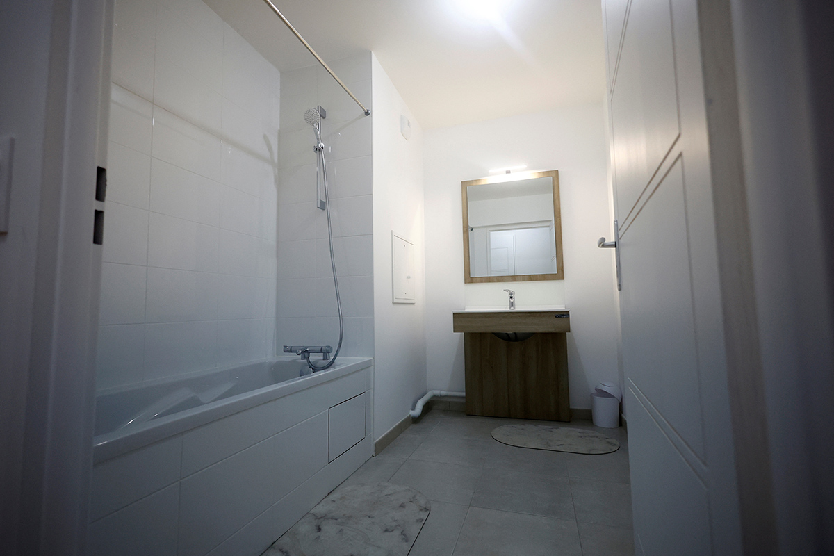 Ванная комната в одном из жилых домов Олимпийской деревни