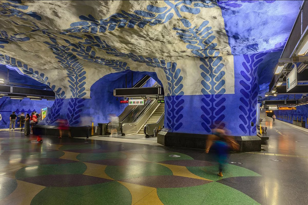 Станция метро T-Centralen в Стокгольме