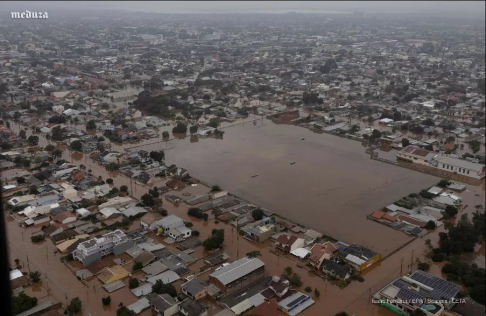 На юге Бразилии самое сильное за последние 80 лет наводнение, примерно 55 человек погибли (ФОТО) Фото из открытых источников