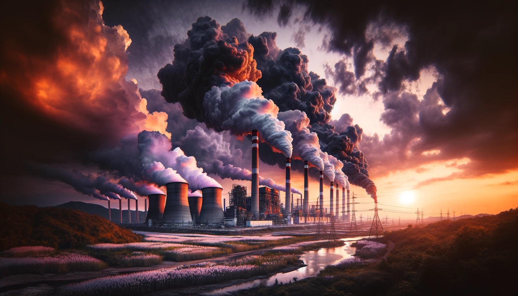 Выбросы CO₂ от производства электроэнергии в 2023 г. были рекордно высоки, но есть и хорошие новости о защите климата — отчет Изображение сгенерировано ИИ