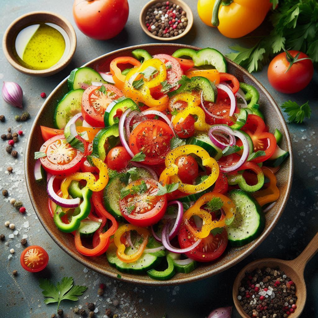 Очень вкусный и необычный грузинский салат «Тбилиси» Изображение создано ИИ