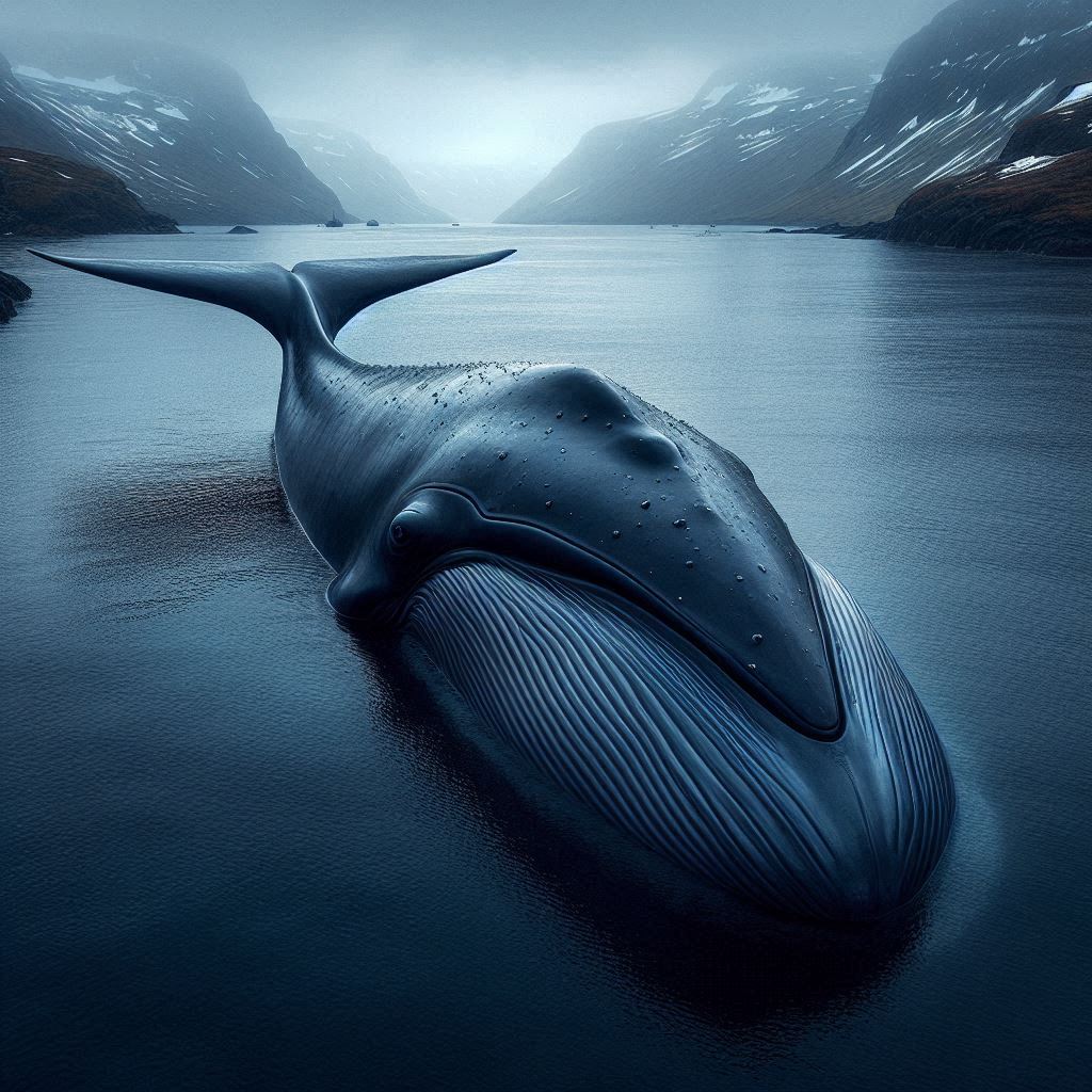 Япония впервые за 48 лет вылавливает находящихся под угрозой исчезновения китов-полосачей в коммерческих целях Изображение сгенерировано ИИ