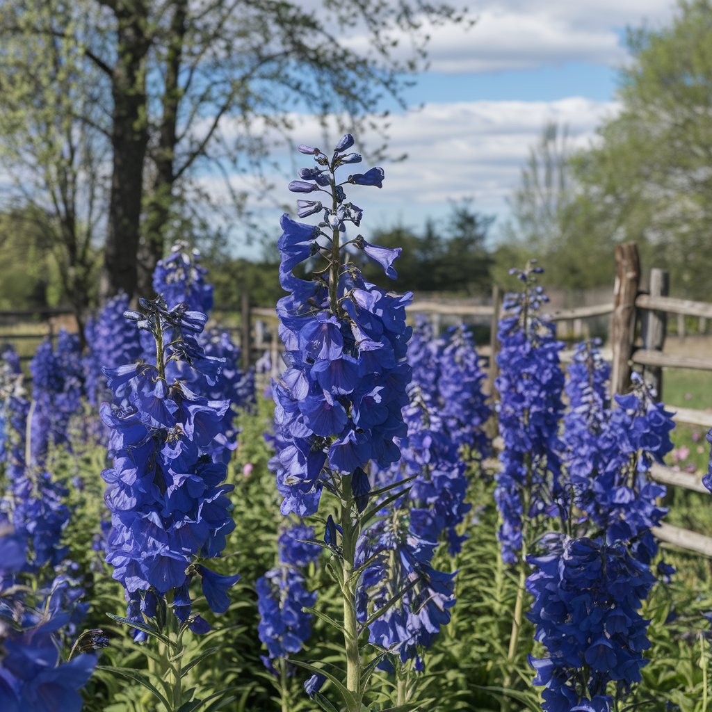 Дельфиниум – эстетика в саду (ВИДЕО) Изображение сгенерировано ИИ