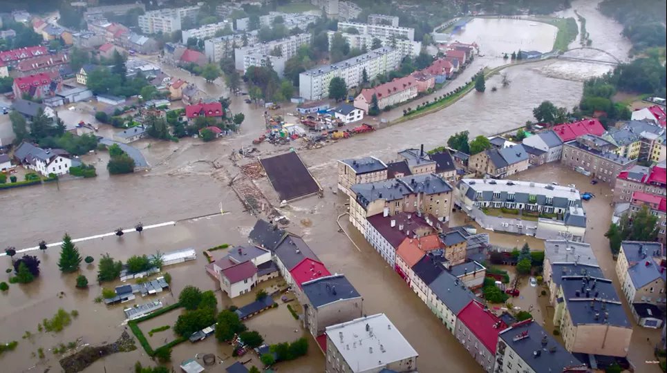 Затопленный район Глухолазы, Польша, 15 сентября 2024 года. Фото: Reuters