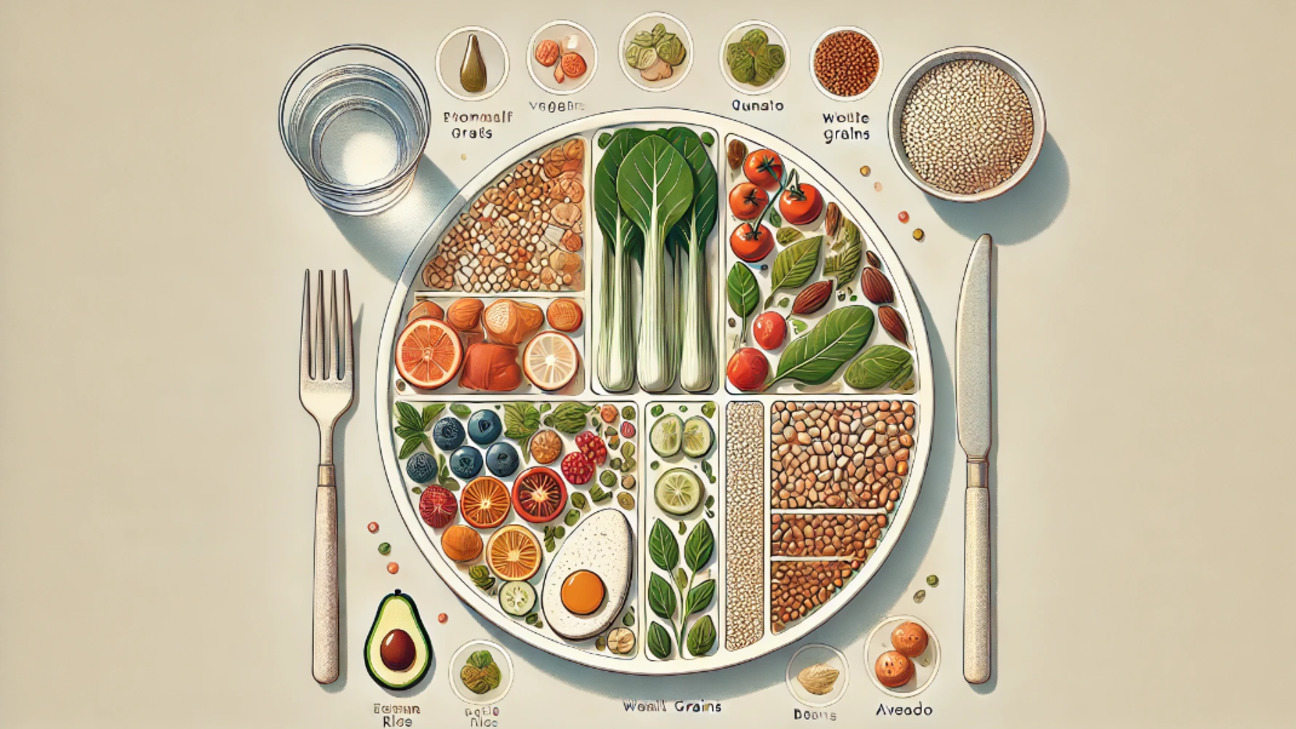 Тарелка здорового питания: как еда может стать другом в борьбе с лишними кг ФОТО: Тарелка здорового питания / сгенерированно ИИ
