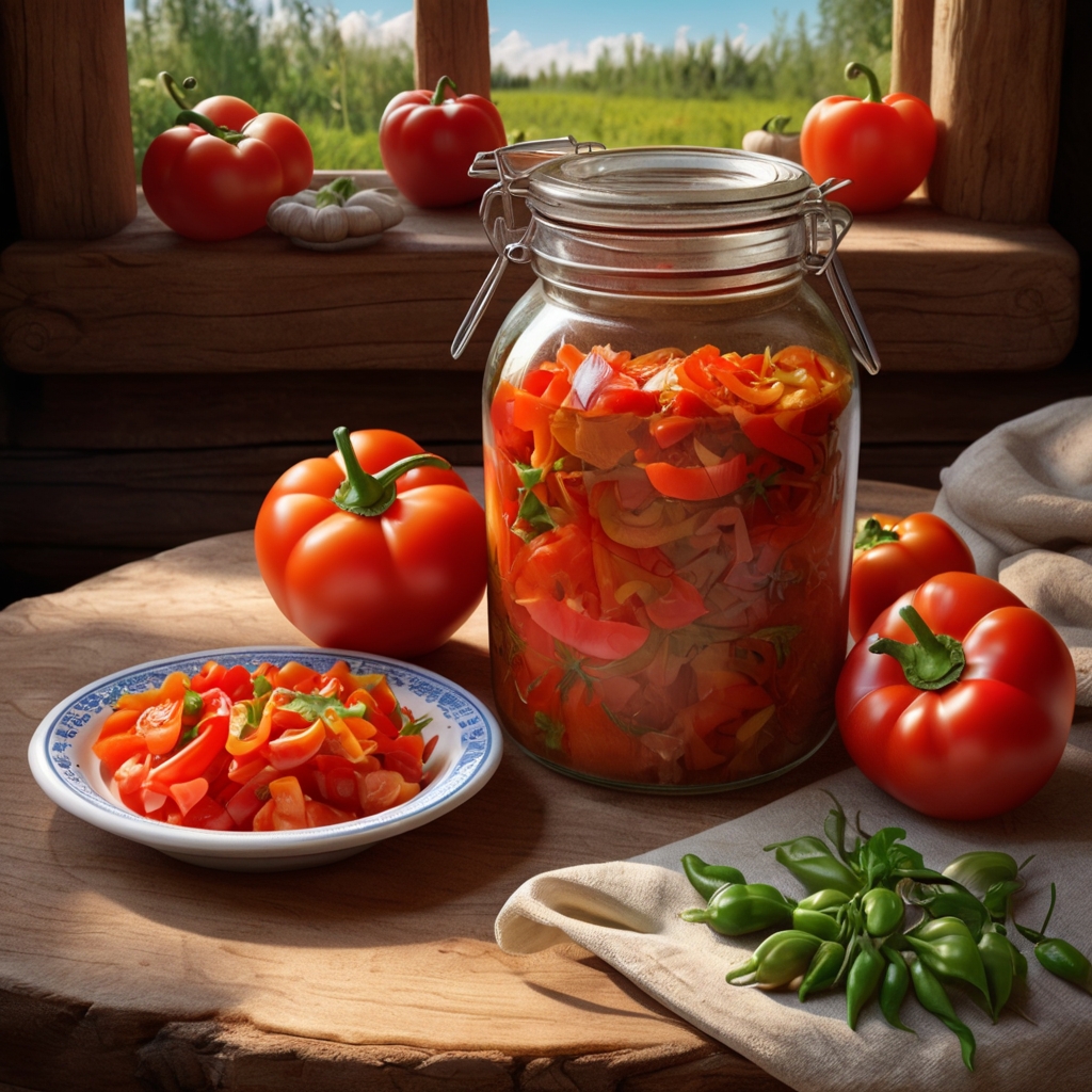 Экономное лечо – простой рецепт вкусной заготовки на зиму Изображение сгенерировано ИИ