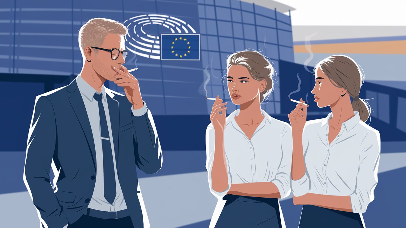 Парламент ЕС отклонил декларацию о запрете на курение на улице — но это ничего не изменит? Изображение сгенерировано ИИ