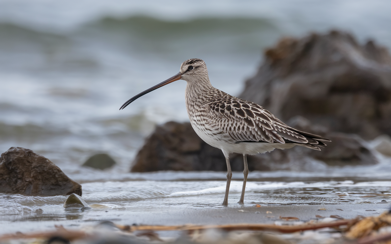 Впервые в наше время в материковой Европе объявлен вымершим вид птиц Тонкоклювый кульон (кроншнеп) Numenius tenuirostris. Изображение сгенерировано ИИ