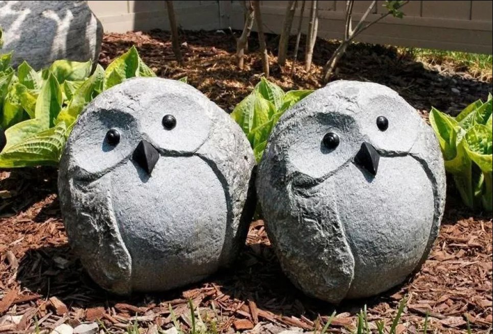 Бетонные совы: простой и стильный способ украсить сад с пользой (ФОТО) Фото из открытых источников