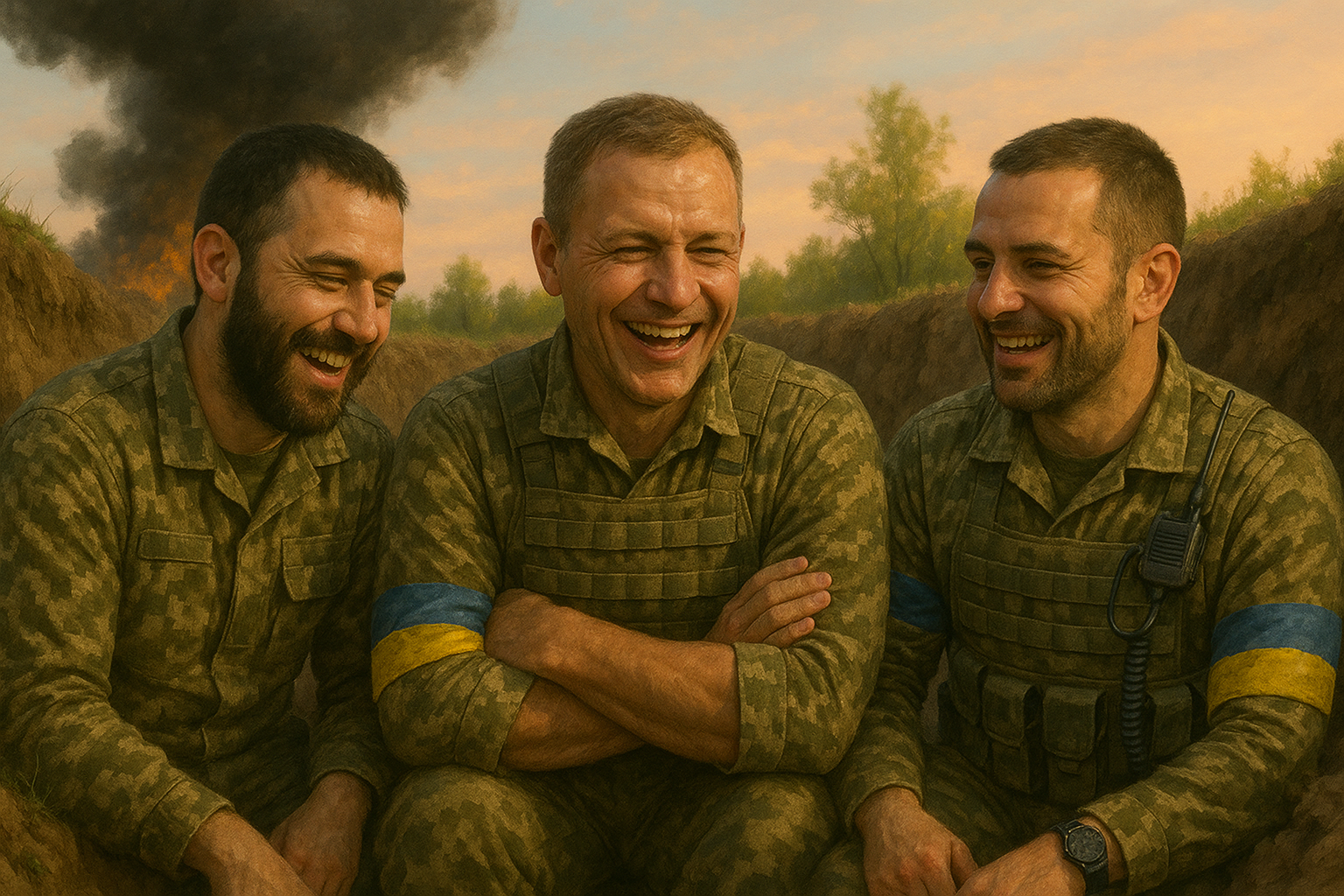 Психология устойчивости: как украинцы используют юмор для преодоления травм войны Изображение сгенерировано ИИ