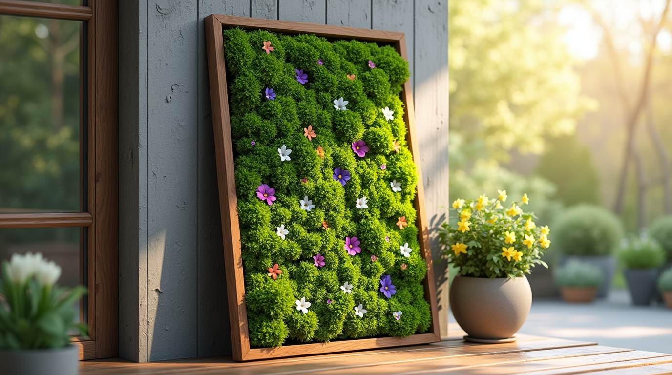 Живые картины из мха: весенний тренд ландшафтного дизайна 2025 года Изображение сгенерировано ИИ