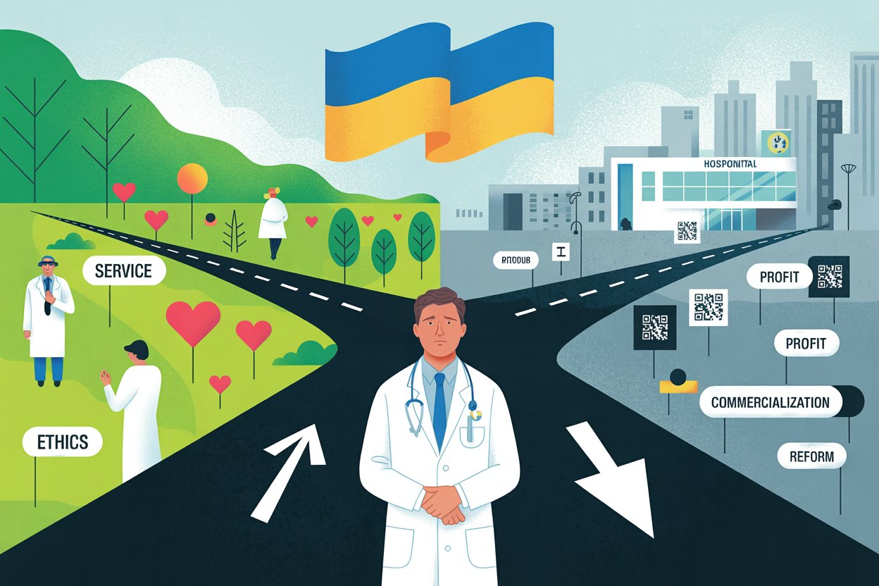 Семейная медицина в Украине между служением и коммерциализацией: есть ли выход? Изображение сгенерировано ИИ
