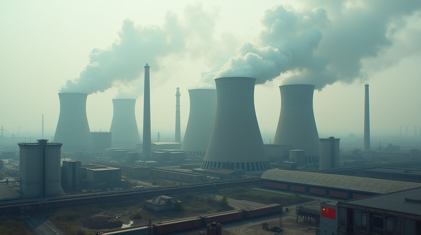 Поворот — в замедленном темпе: выбросы CO₂ в Китае падают, несмотря на рост экономики. Как это может быть и что значит? Изображение сгенерировано ИИ
