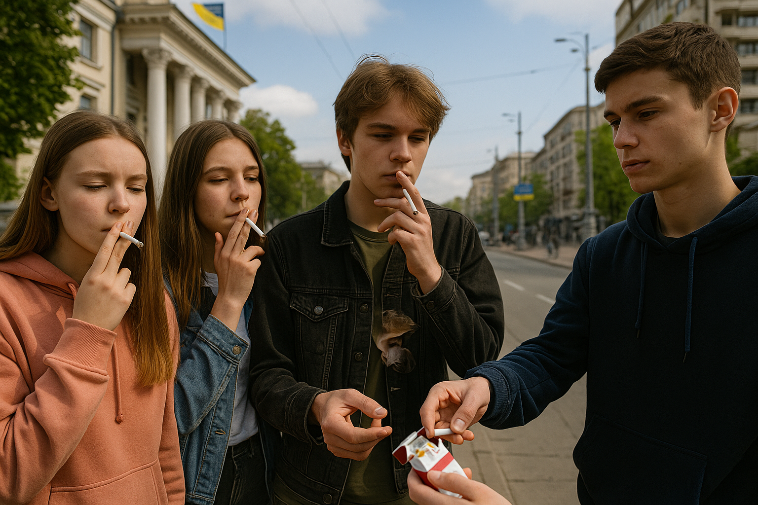 Всемирный день без табака: почему 45% украинской молодежи попадает в никотиновые ловушки и как их защитить? Изображение сгенерировано ИИ