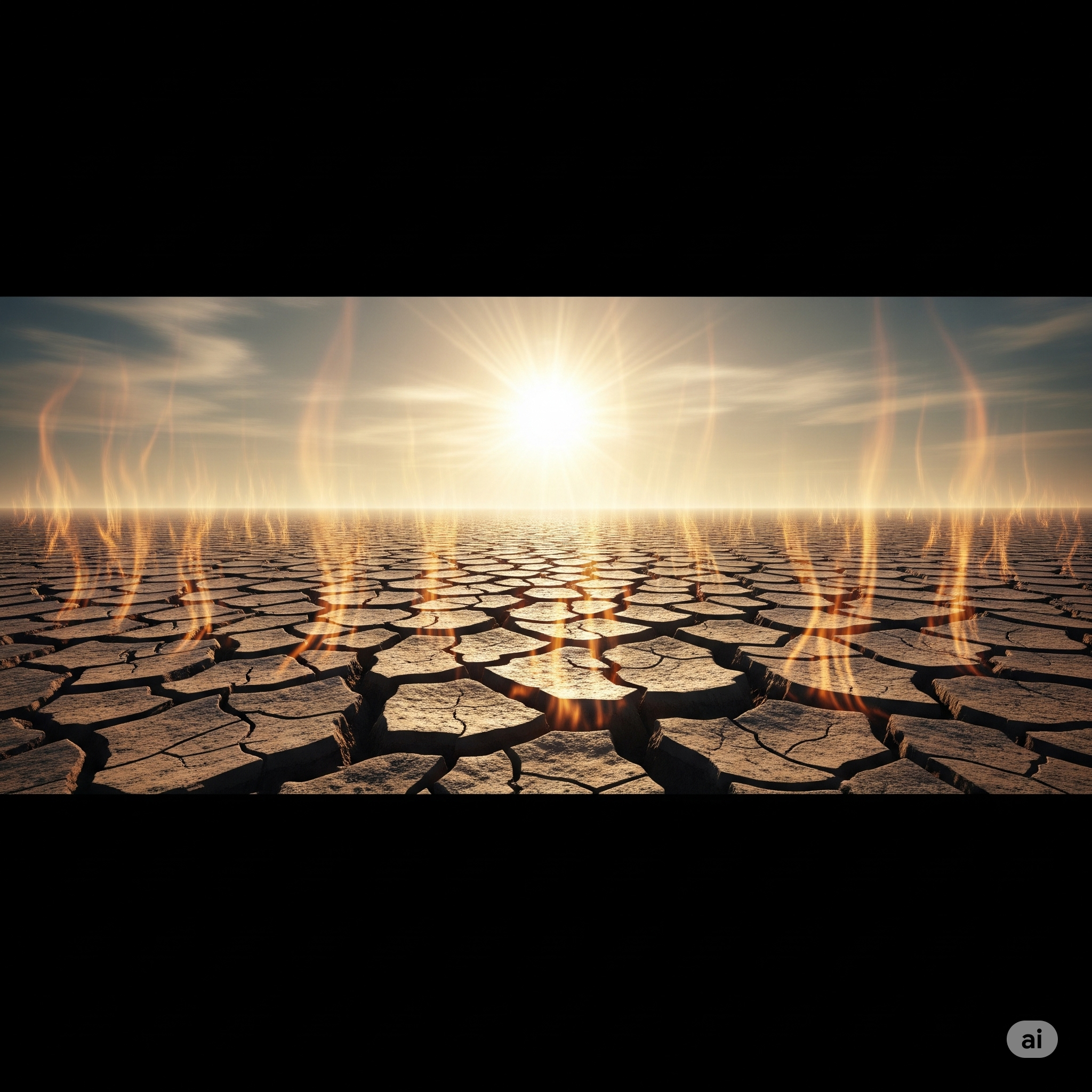 Спрага атмосфери: глобальне потепління «висмоктує» вологу із Землі та посилює посухи, з'ясували науковці Зображення згенероване ШІ