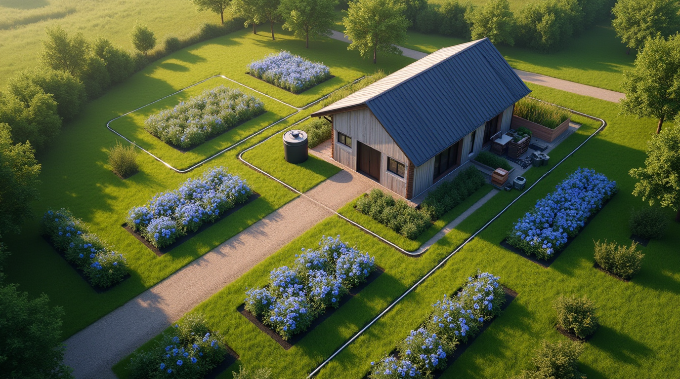 Умные системы полива с дождевой водой: постоянный сад в условиях изменений климата Изображение сгенерировано ИИ