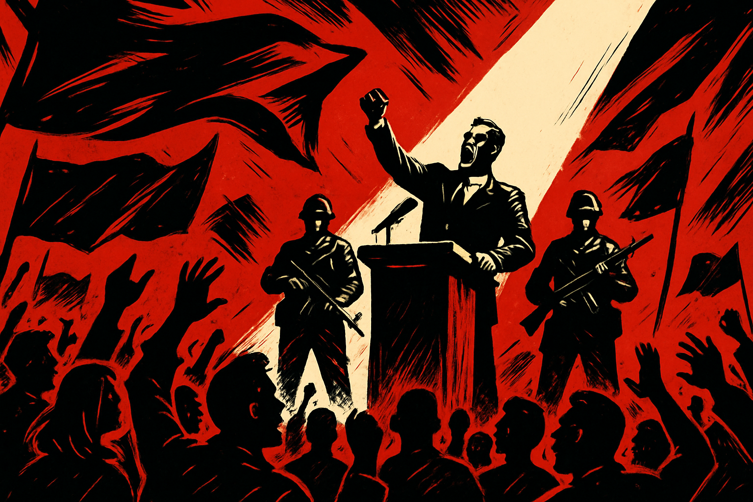 Почему мы выбираем сильных лидеров? Как страх формирует наше доверие Изображение сгенерировано ИИ