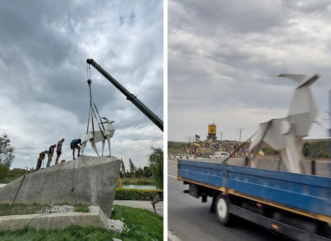 Евакуйована з Покровська скульптура «Олень» представить Україну на Венеційській бієнале
