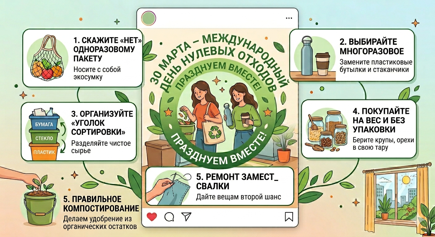 30 марта — Международный день нулевых отходов (International Day of Zero Waste) 