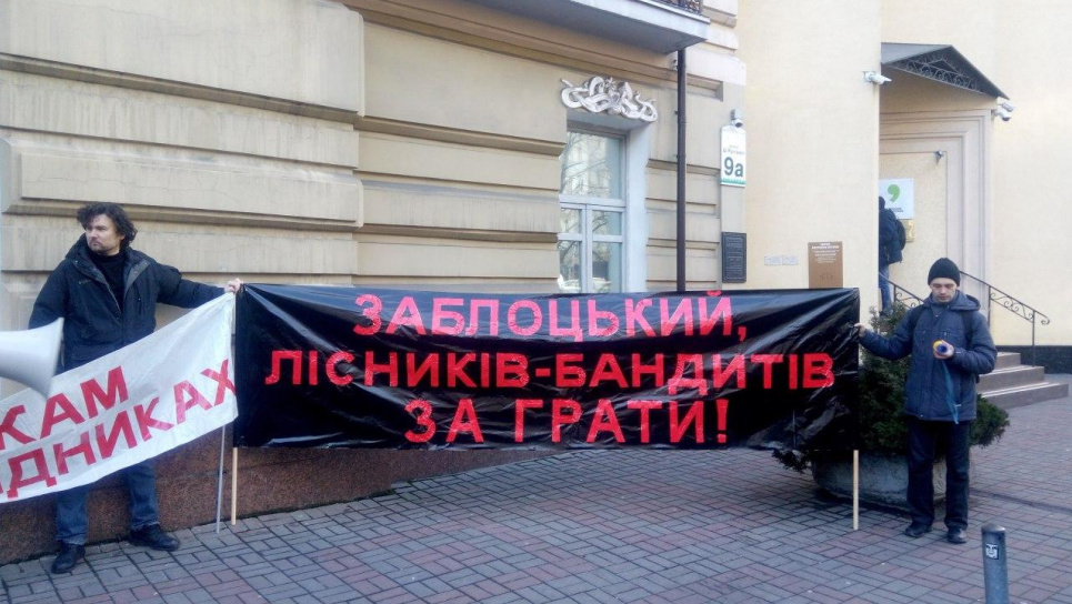 Активісти вимагали покарань за незаконні рубки лісу