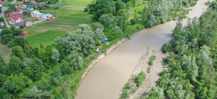 Підйом води на р. Пістинька, фото Дністровського БУВР 