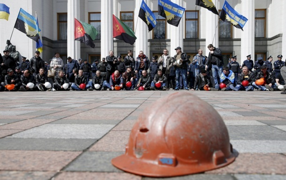 Наступного тижня у Києві почнуть масові протести шахтарі державних шахт Фото: Reuters