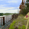 Кадр из фильма «Река Припять — самая большая радиоактивная река Чернобыльской зоны отчуждения»