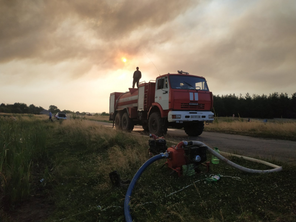 На Луганщині горить 85 га лісу Фото ДСНС