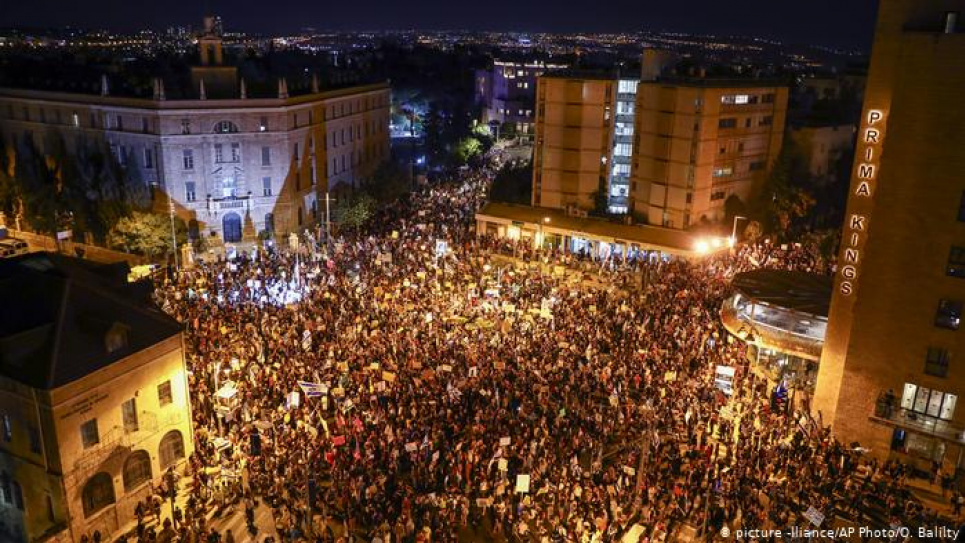 Європа повстала проти карантину та не вірить в пандемію (фото, відео) Протест 1 серпня в Ізраїлі