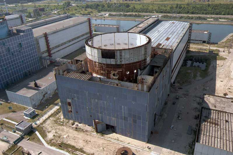 Строительная площадка третьего энергоблока Хмельницкой АЭС