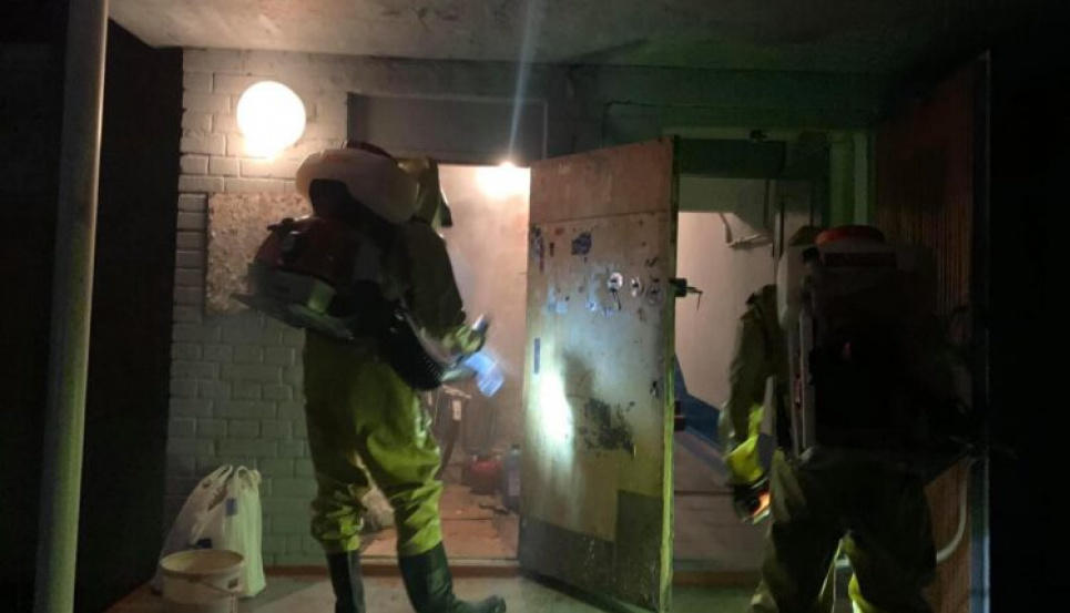 У Полтаві шукають джерело речовини, через яку евакуювали цілий будинок Фоото з Фейсбук О.Шамоти