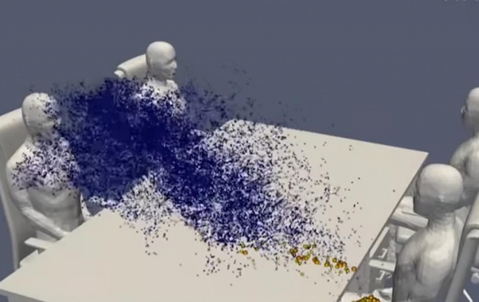 Фото: скриншот видео
Комп'ютерне моделювання поширення патогена