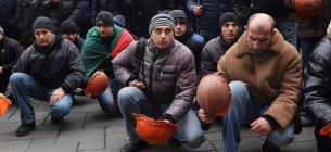 Под Верховной Радой протестуют шахтеры: что требуют? Фото: Конфедерация свободных профсоюзов Украины