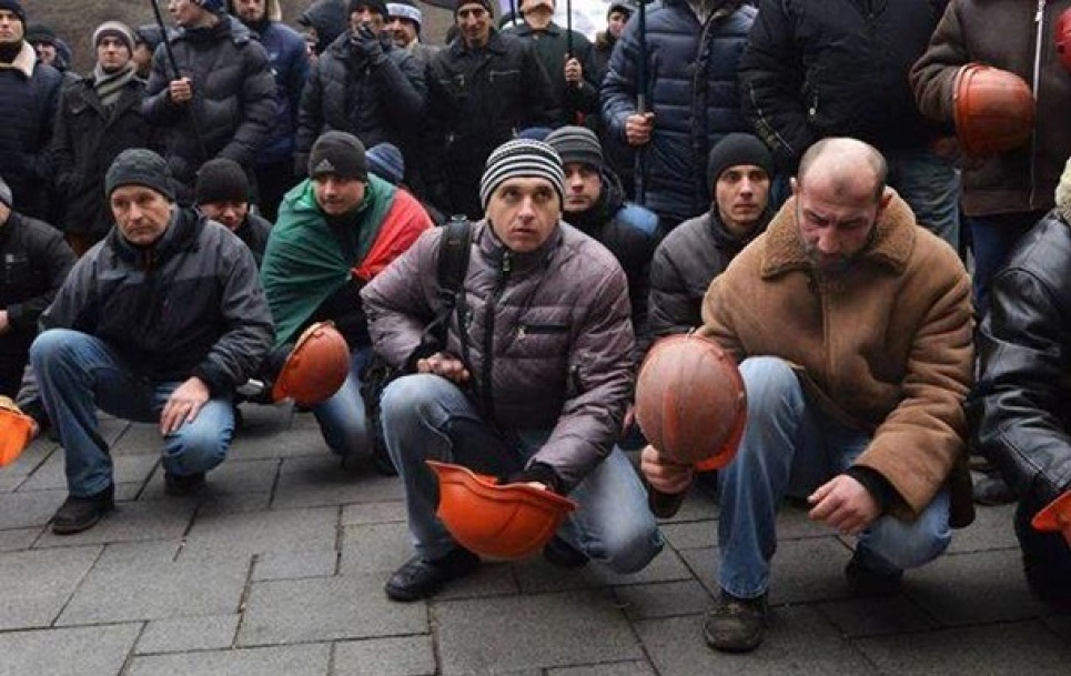 Под Верховной Радой протестуют шахтеры: что требуют? Фото: Конфедерация свободных профсоюзов Украины