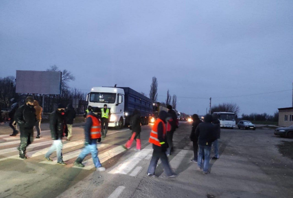 Виснажені від холоду: на Кіровоградщині продовжують протест гірники Фото: Facebook-сторінка Михайла Волинця