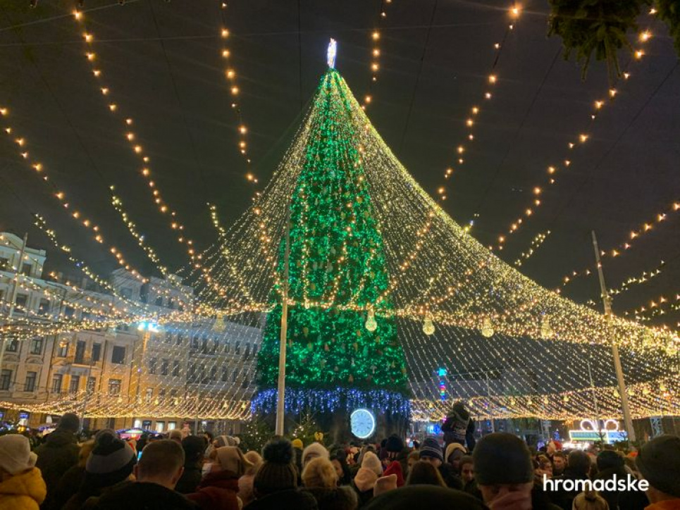 Київська ялинка увійшла до ТОП-10 найгарніших у Європі (фото) Фото: Вікторія Коломієць / hromadske
