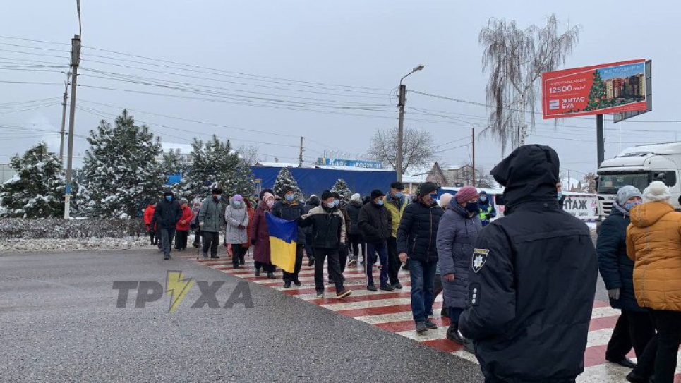 Тарифні протести: на Буковині та на Харківщині мітингувальники перекрили дороги Пісочин, Харківська область