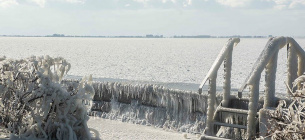 Азовское море замерзло. Все Фото с Фейсбука Tanya Cheremysina 