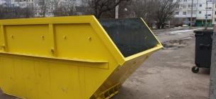 Контейнер для збору великогабаритного сміття. Фото: Суспільне Кропивницький