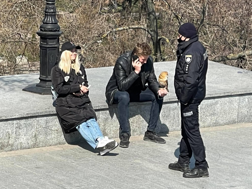 В Одесі вуличні фотографи знущаються з рідкісних тварин Фотографи в Одесі експлуатують червонокнижних птахів. Фото: UAnimals