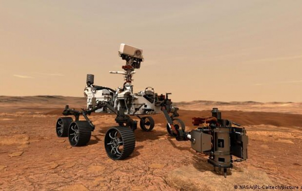 Марсоход Perseverance впервые добыл кислород из атмосферы планеты. Фото: NASA
