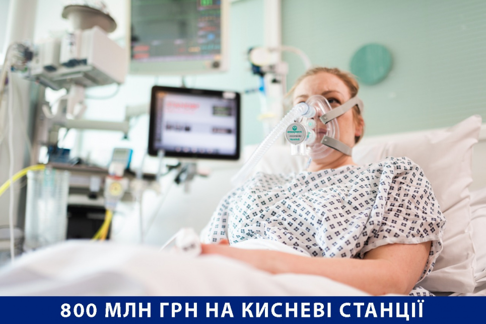 Депутат пропонує виділити 800 млн грн на кисневі станції в усіх опорних лікарнях