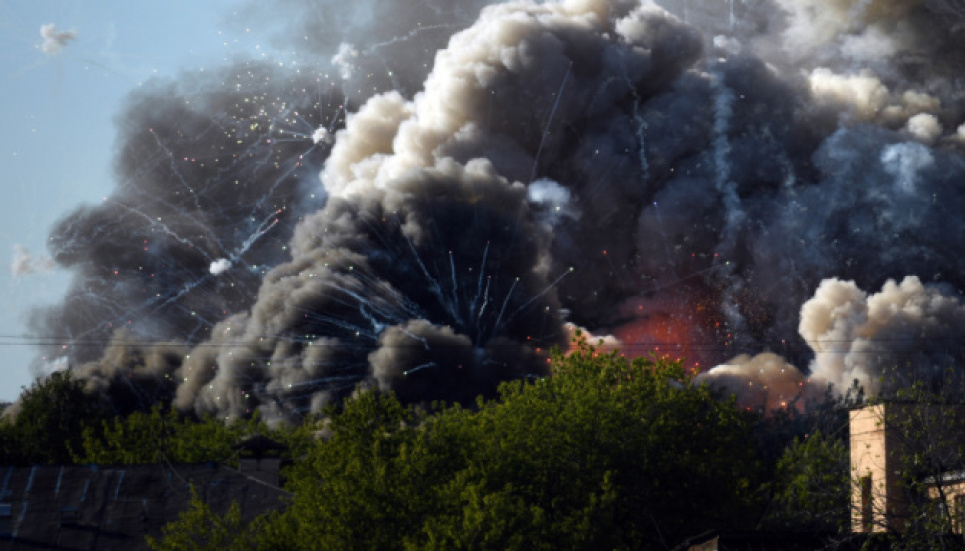 Пожежа у Москві: на складі піротехніки зберігалося 15 тонн вибухових речовин, постраждало четверо осіб (відео) Фото: Укрінформ