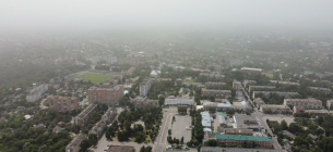 Центр Украины накрыла пылевая буря «Астраханский суховей». Фото: Мої Лубни
