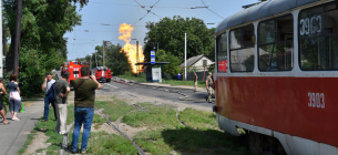У Донецьку пролунав вибух на газопроводі, сильна пожежа