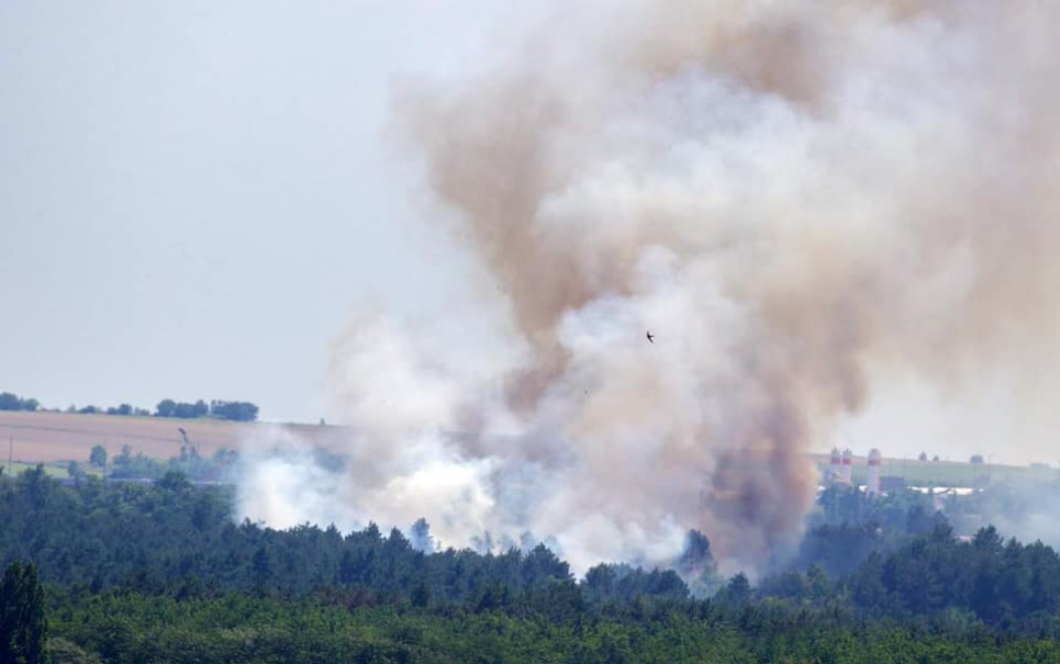 У Запоріжжі горить Національний заповідник «Хортиця»: підозрюють підпал Фото: Maxym Ostapenko