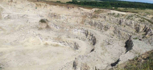 В Тернопольской области карьер полностью уничтожил геологический памятник природы
